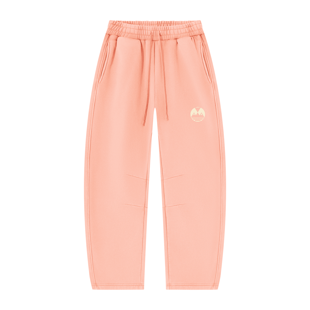 Unisex Vintage Wash Barrel Leg Fleece Sweatpants