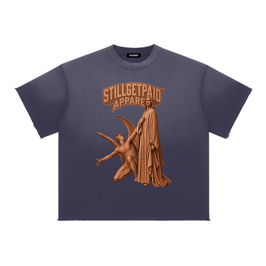 Sun Fade Raw Edge Penny T-Shirt