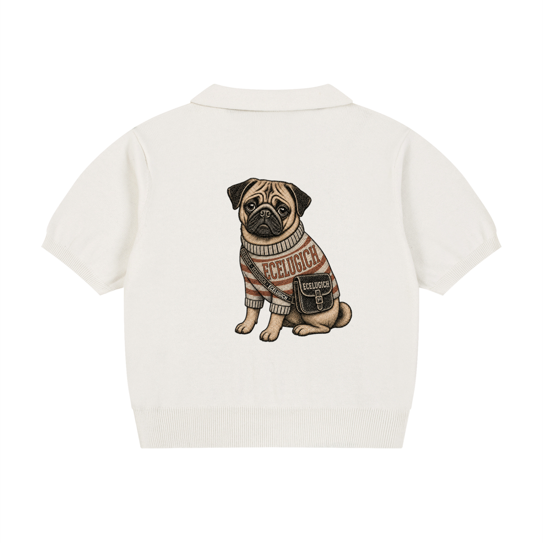 Women’s Knit Cotton Polo Shirt