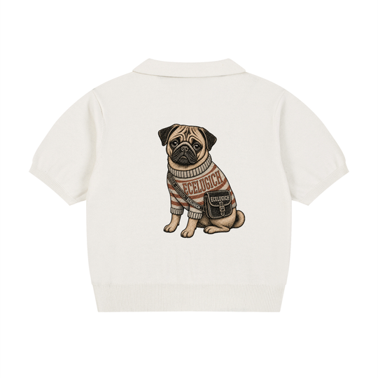 Women’s Knit Cotton Polo Shirt
