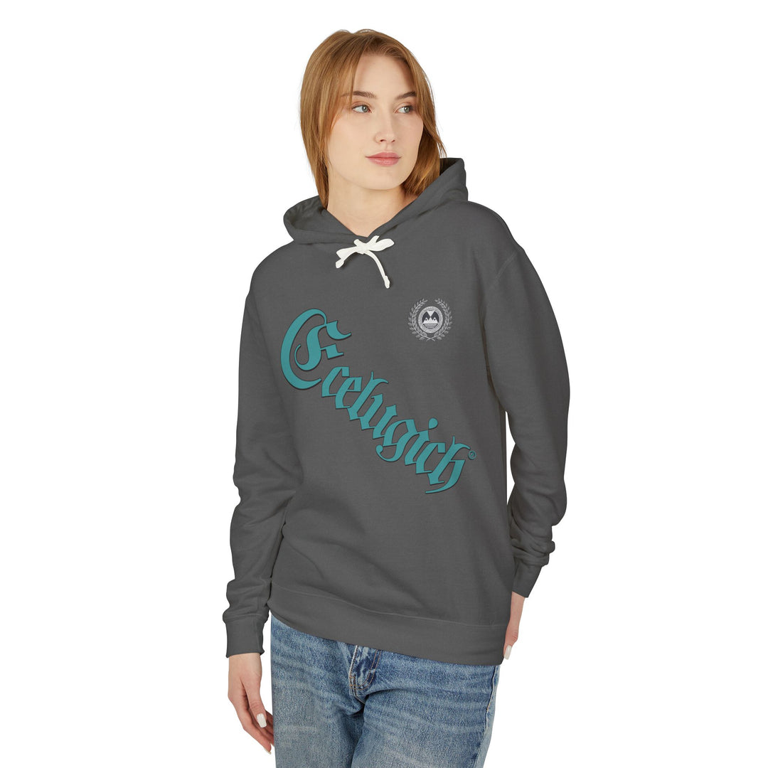 ECELUGICH® Walbaum Fraktur Cozy Unisex Lightweight Hooded Sweatshirt with Retro Typography
