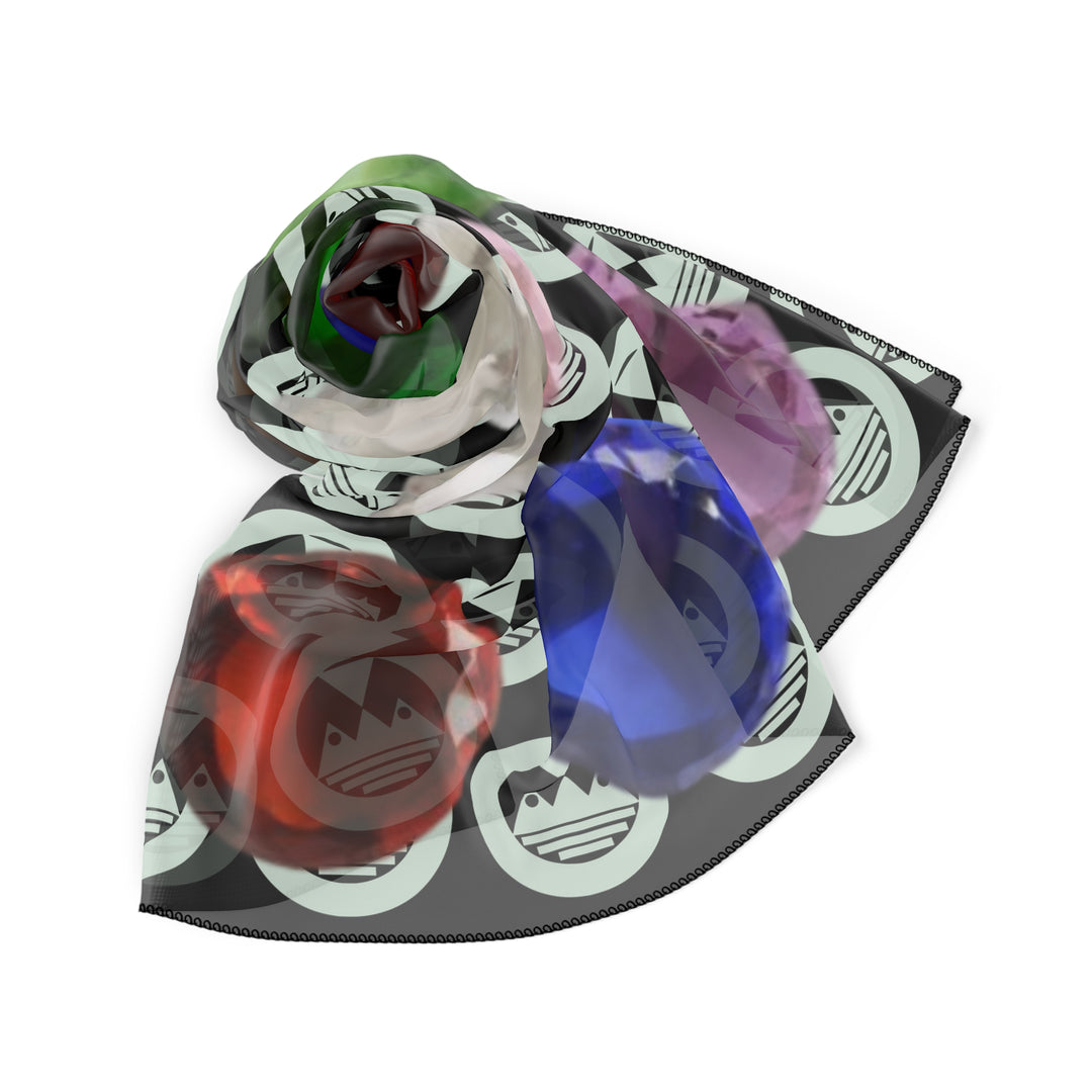 ECELUGICH® Poly Scarf GEMSTONES OF AARON'S BREASTPLATE GLASS STONES