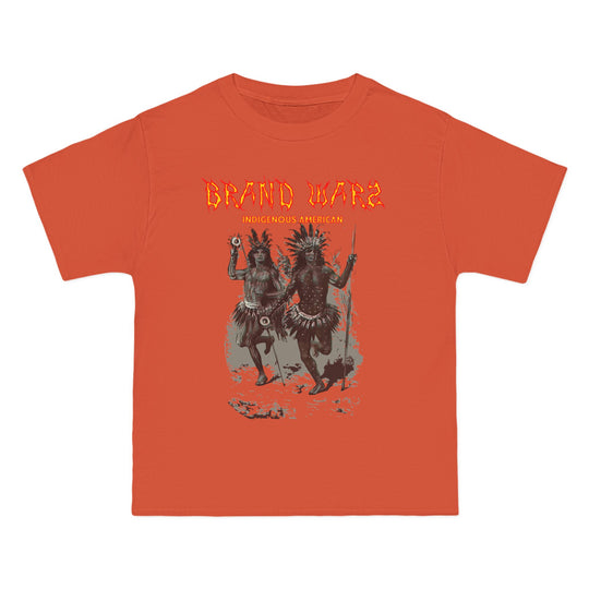 ECELUGICH® INDIGENOUS AMERICAN UNISEX OVERSIZE TEE SHIRT BRAND WARZ