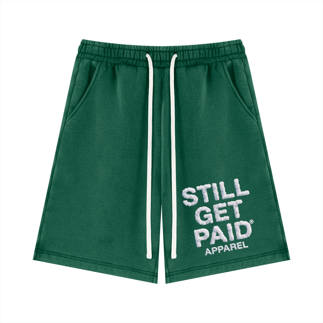 Unisex Vintage Wash Fleece Stacked Shorts