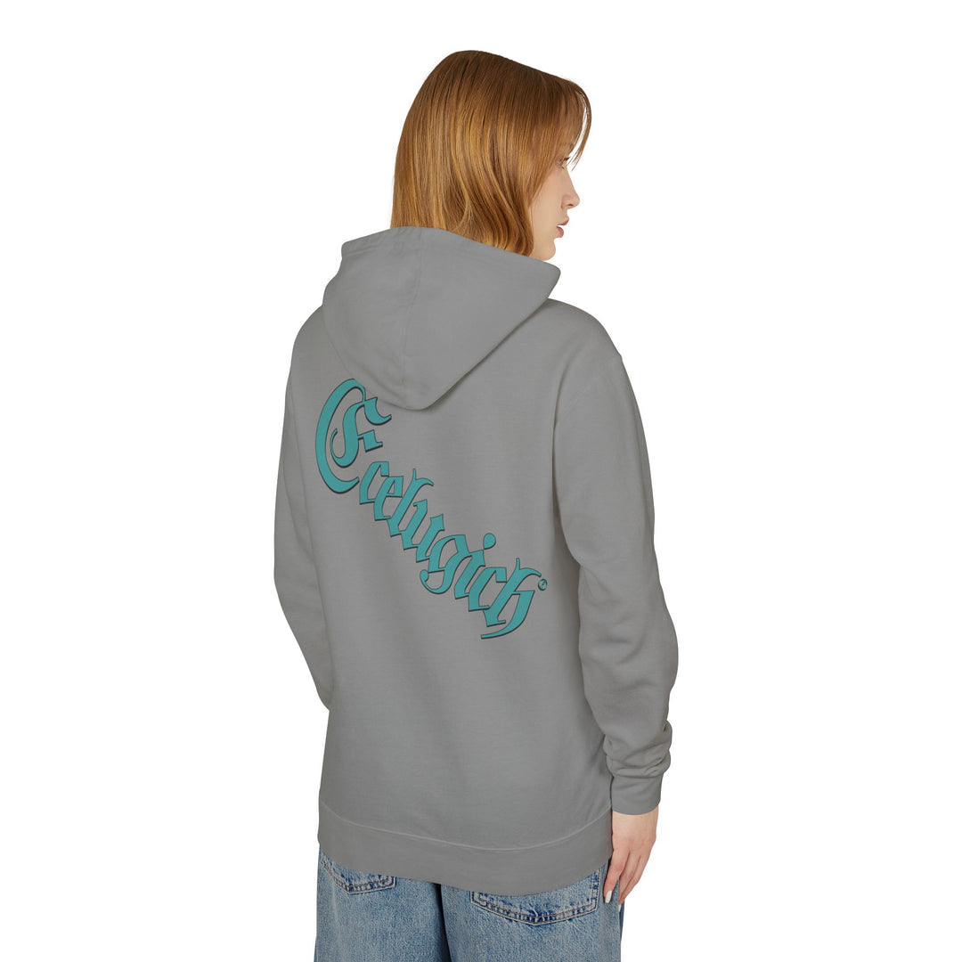 ECELUGICH® Walbaum Fraktur Cozy Unisex Lightweight Hooded Sweatshirt with Retro Typography