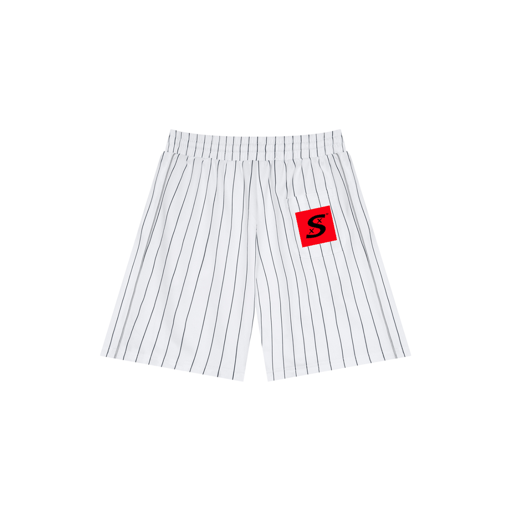 Unisex Striped Loose Fit Stacked Shorts
