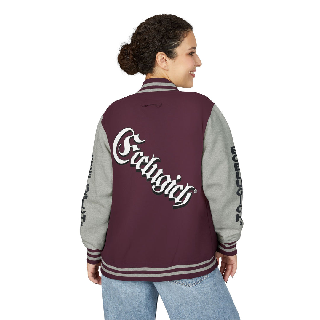 ECELUGICH® Walbaum Fraktur Unisex Heavyweight Letterman Jacket - Vintage Inspired Sportswear