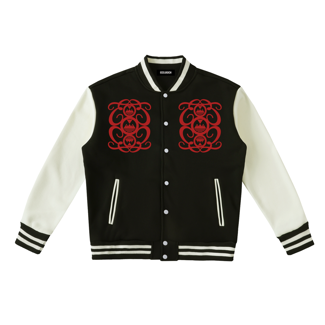 Two-Tone Fleeced Varsity Palazzo Albricci Perebrini Jacket