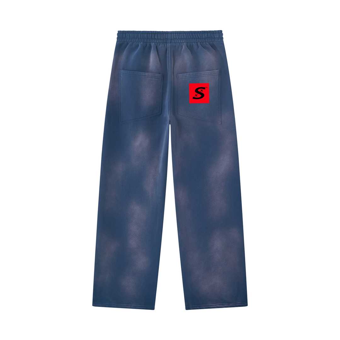 Unisex Sunfade Wide Leg Fleece Sweatpants