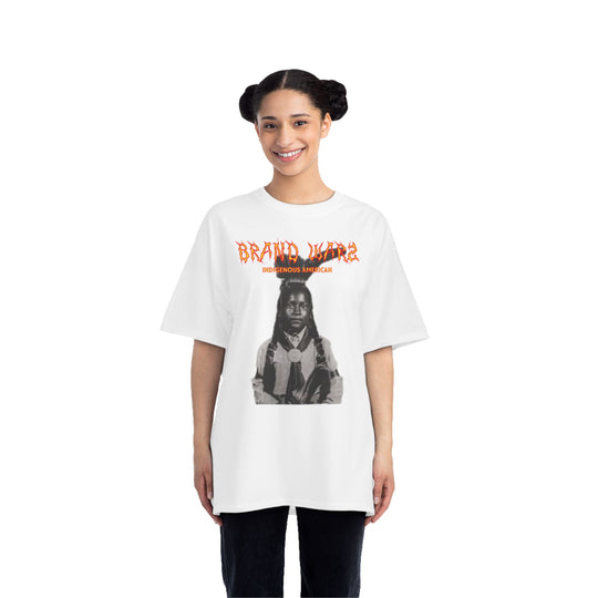 ECELUGICH® INDIGENOUS AMERICAN UNISEX OVERSIZE TEE SHIRT BRAND WARZ