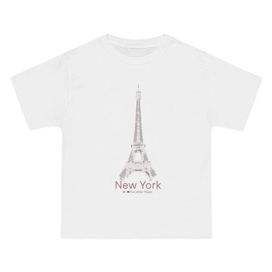 ECELUGICH® NEW YORK / EIFFEL TOWER UNISEX OVERSIZE TEE SHIRT