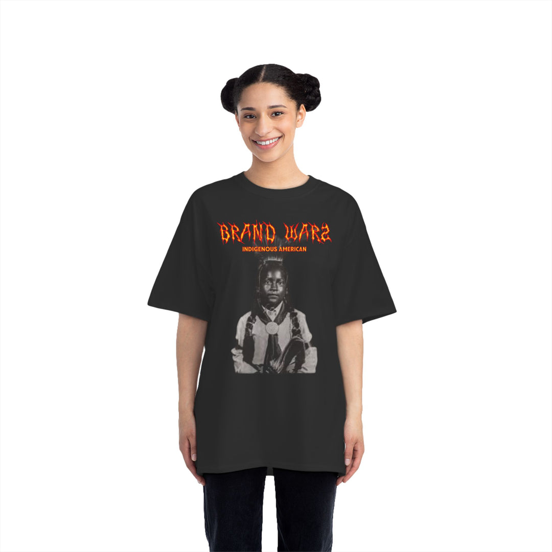 ECELUGICH® INDIGENOUS AMERICAN UNISEX OVERSIZE TEE SHIRT BRAND WARZ