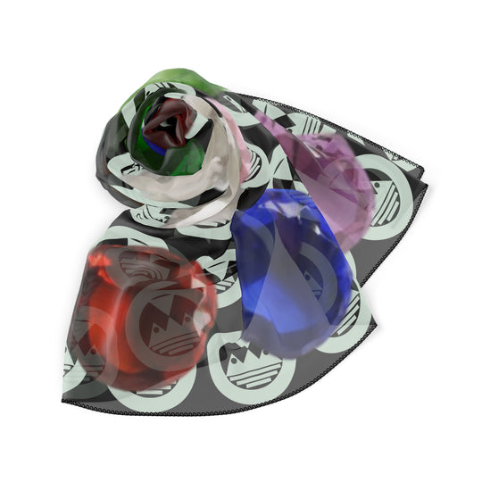 ECELUGICH® Poly Scarf GEMSTONES OF AARON'S BREASTPLATE GLASS STONES