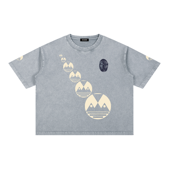 Mineral Wash Boxy Cotton T-Shirt