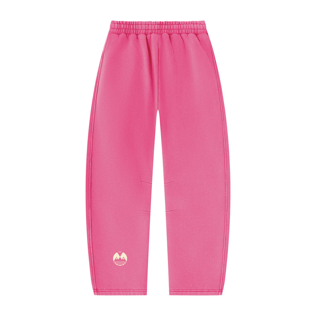 Unisex Vintage Wash Barrel Leg Fleece Sweatpants