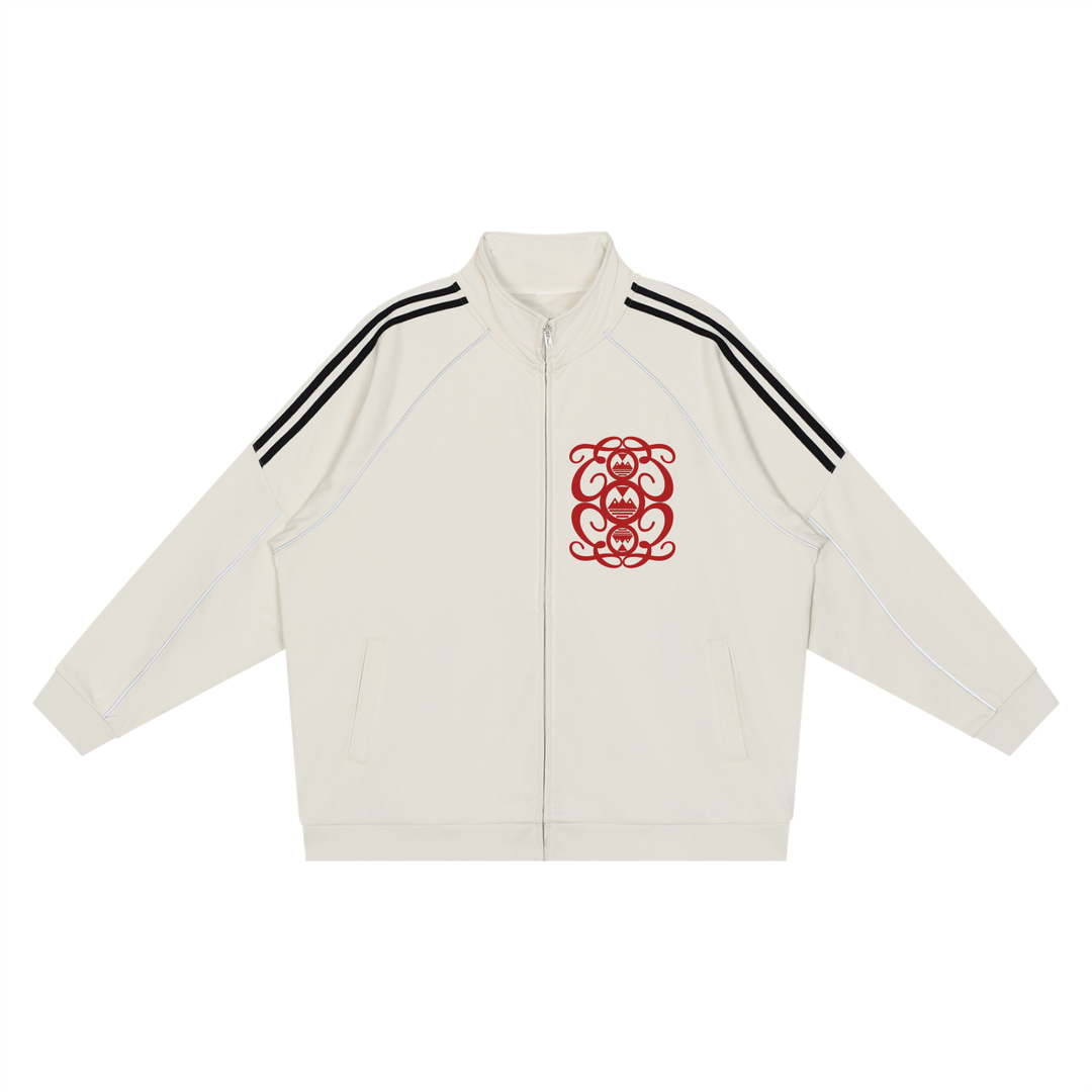 Reflection Striped Raglan Sleeve  Palazzo Albricci Perebrini Jacket