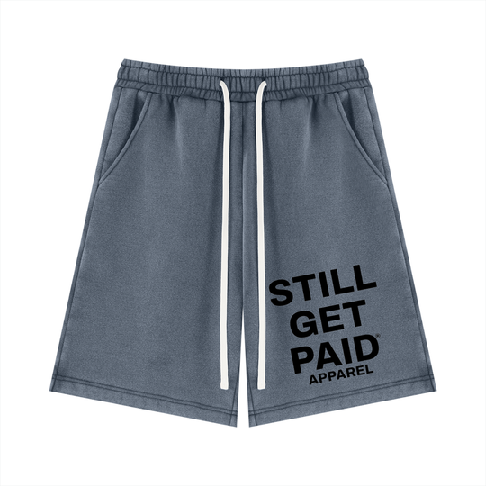 Unisex Vintage Wash Stacked Fleece Shorts
