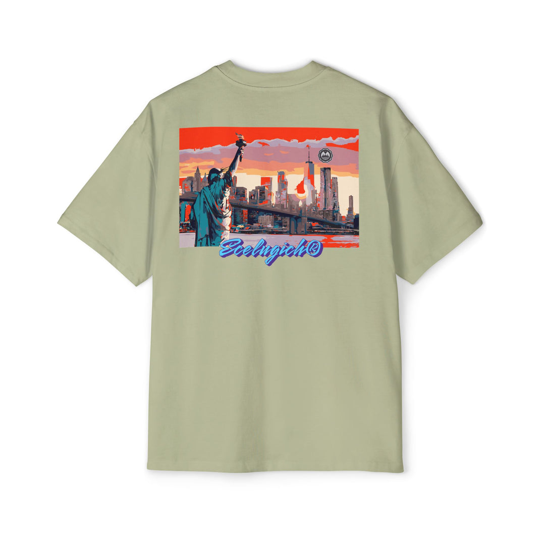 ECELUGICH® Men's Heavy Oversized Tee