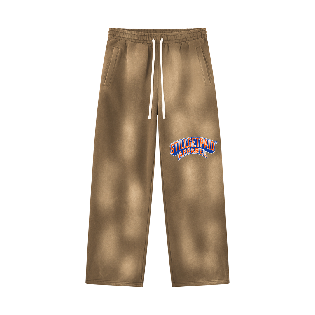 Unisex Sunfade Wide Leg Fleece Sweatpants