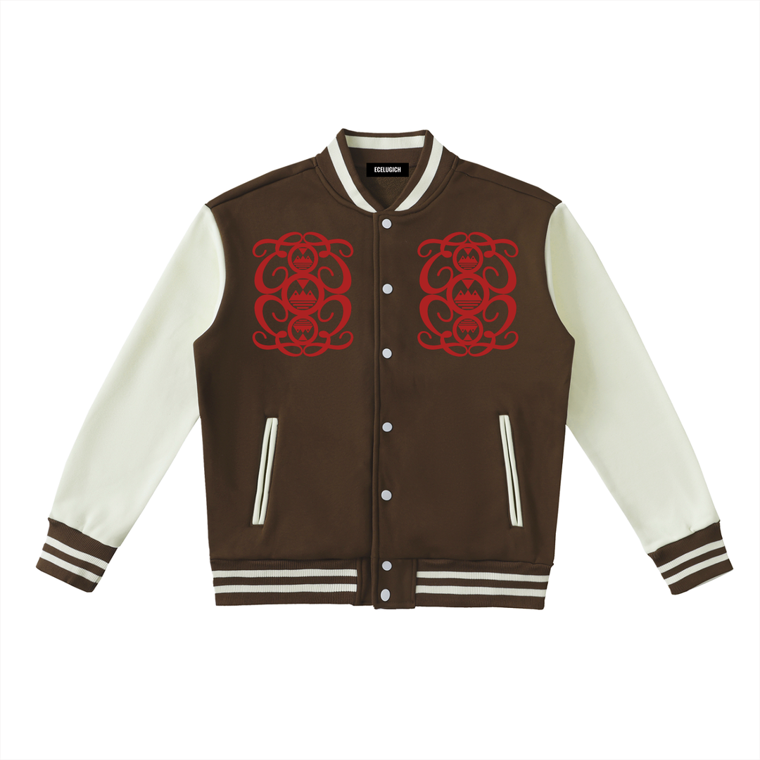 Two-Tone Fleeced Varsity Palazzo Albricci Perebrini Jacket
