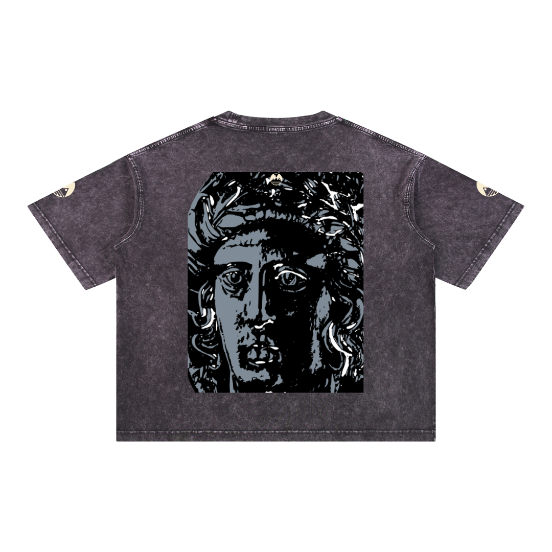 Mineral Wash Boxy Cotton T-Shirt