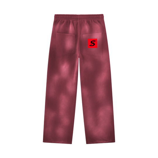 Unisex Sunfade Wide Leg Fleece Sweatpants
