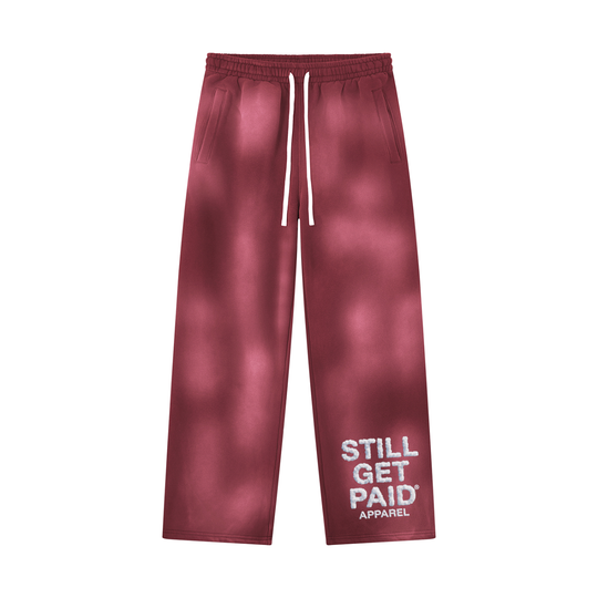 Cloud Stacked Sun-Fade Wide-Leg Sweatpants