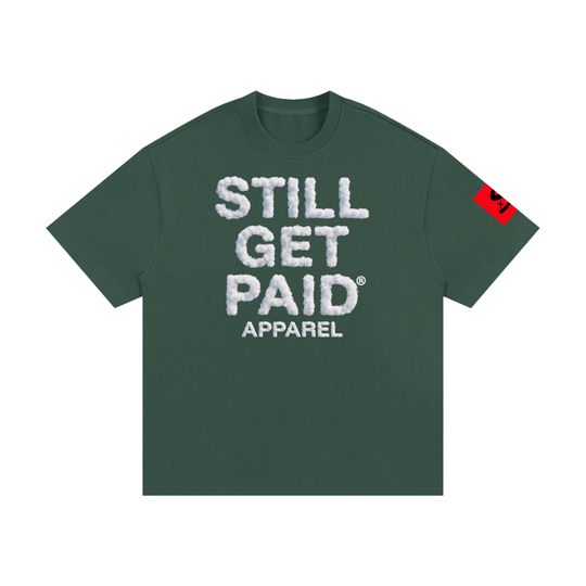 Heavyweight Cotton Cloud Stacked T-Shirt
