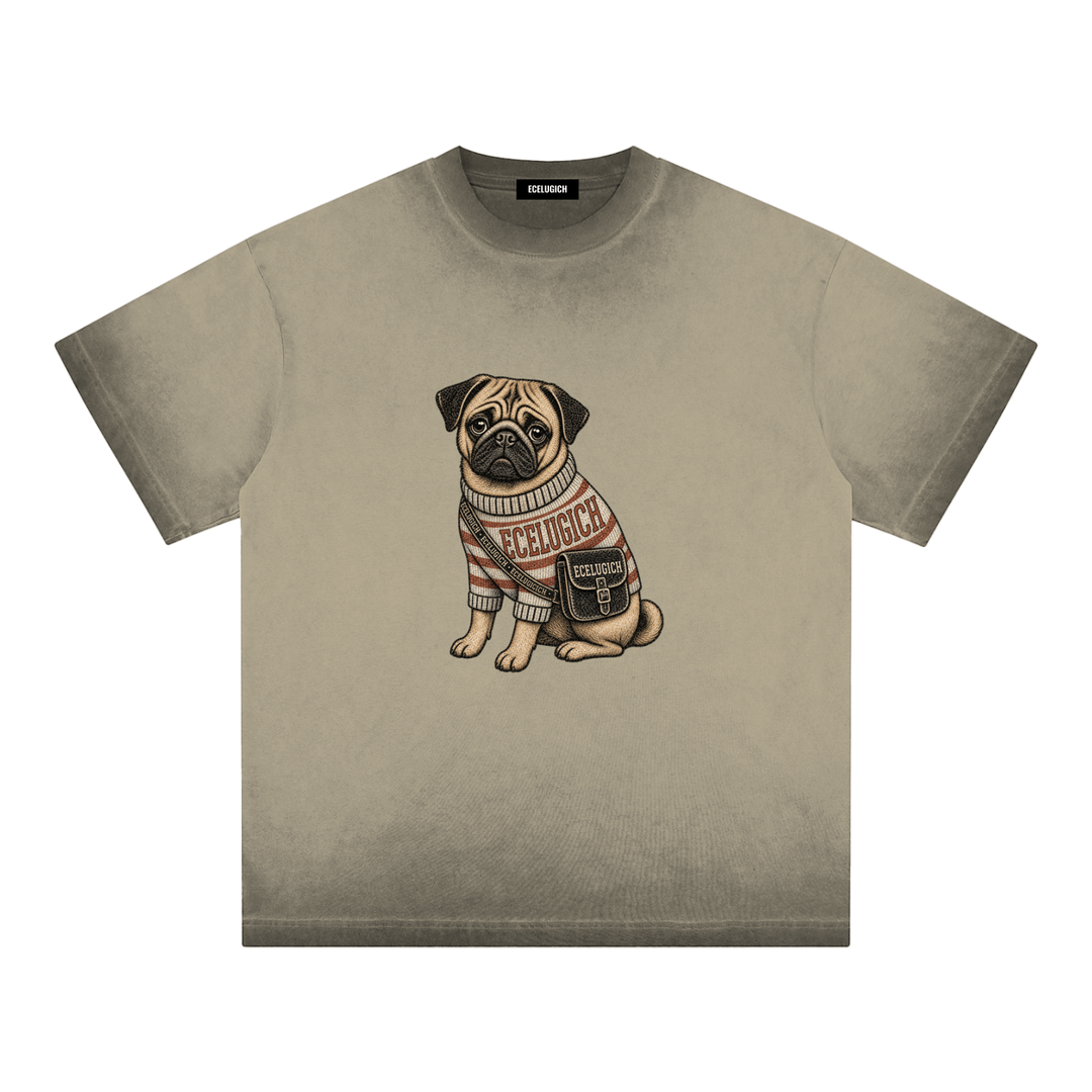 Reverse Dyed Loose Cotton T-Shirt