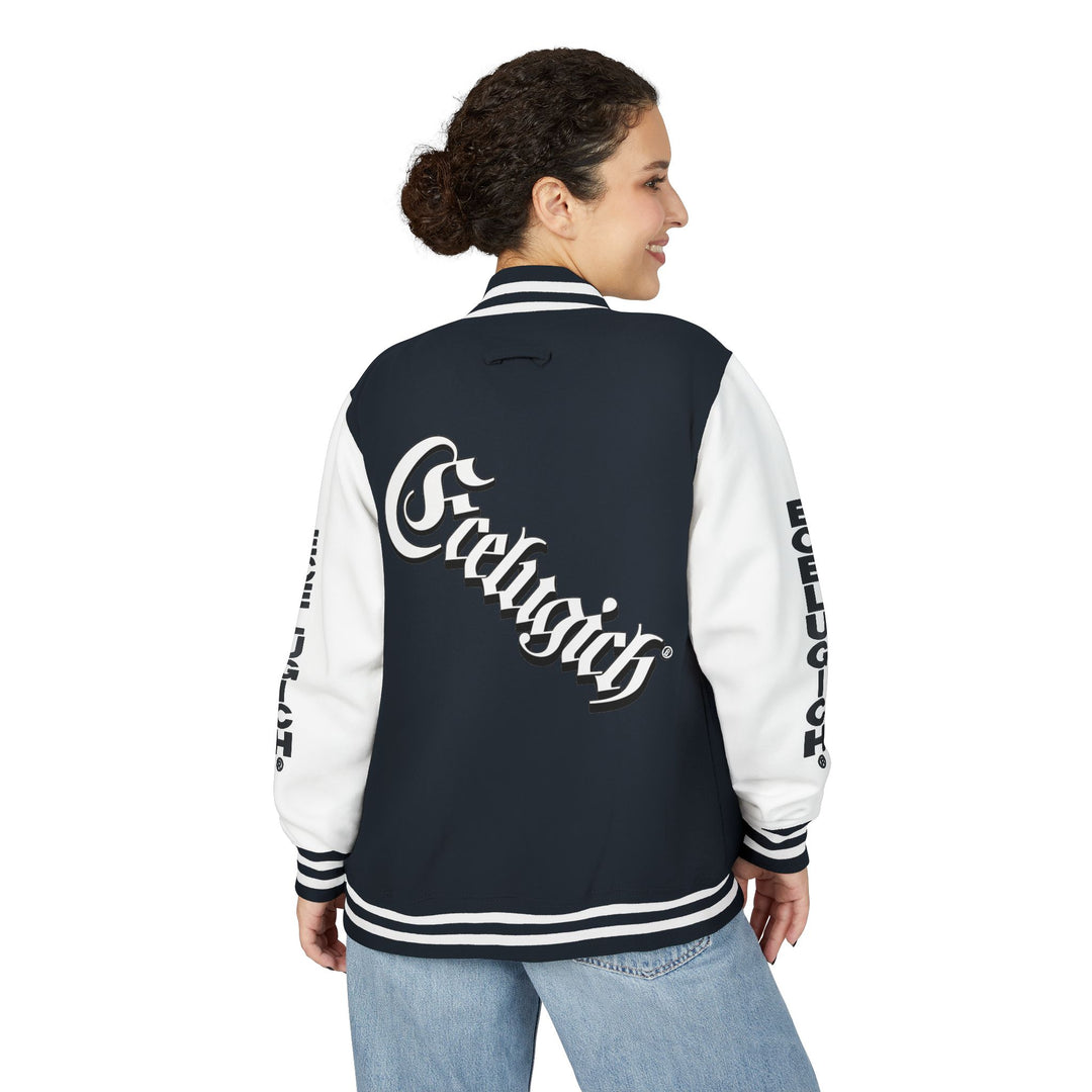 ECELUGICH® Walbaum Fraktur Unisex Heavyweight Letterman Jacket - Vintage Inspired Sportswear