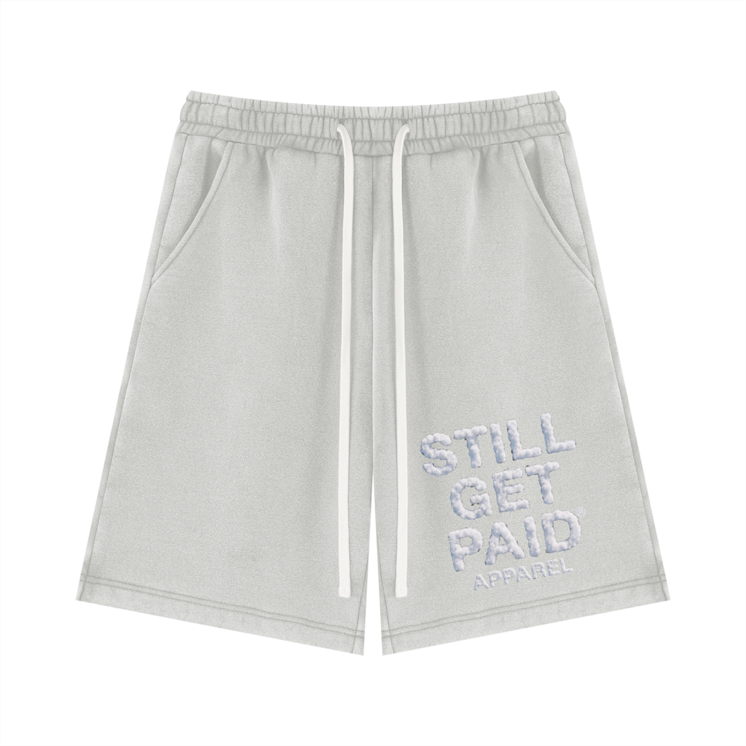 Unisex Vintage Wash Fleece Stacked Shorts