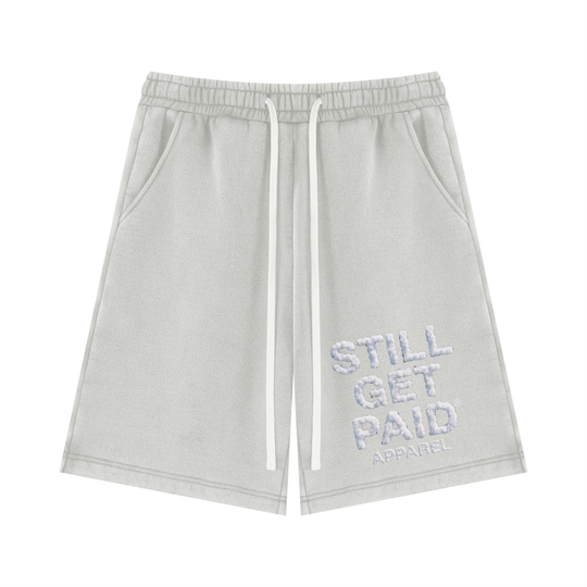Unisex Vintage Wash Fleece Stacked Shorts