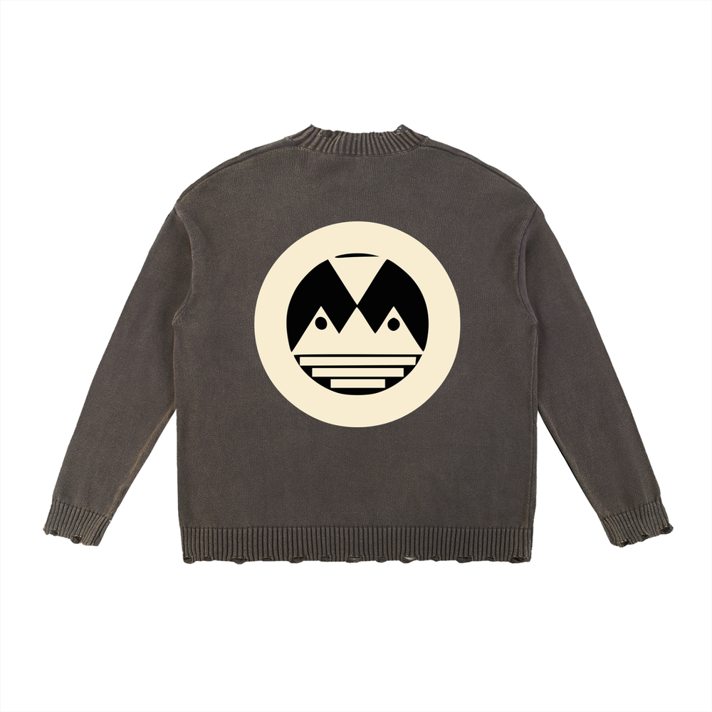 Vintage Washed Hand-Frayed Sweater