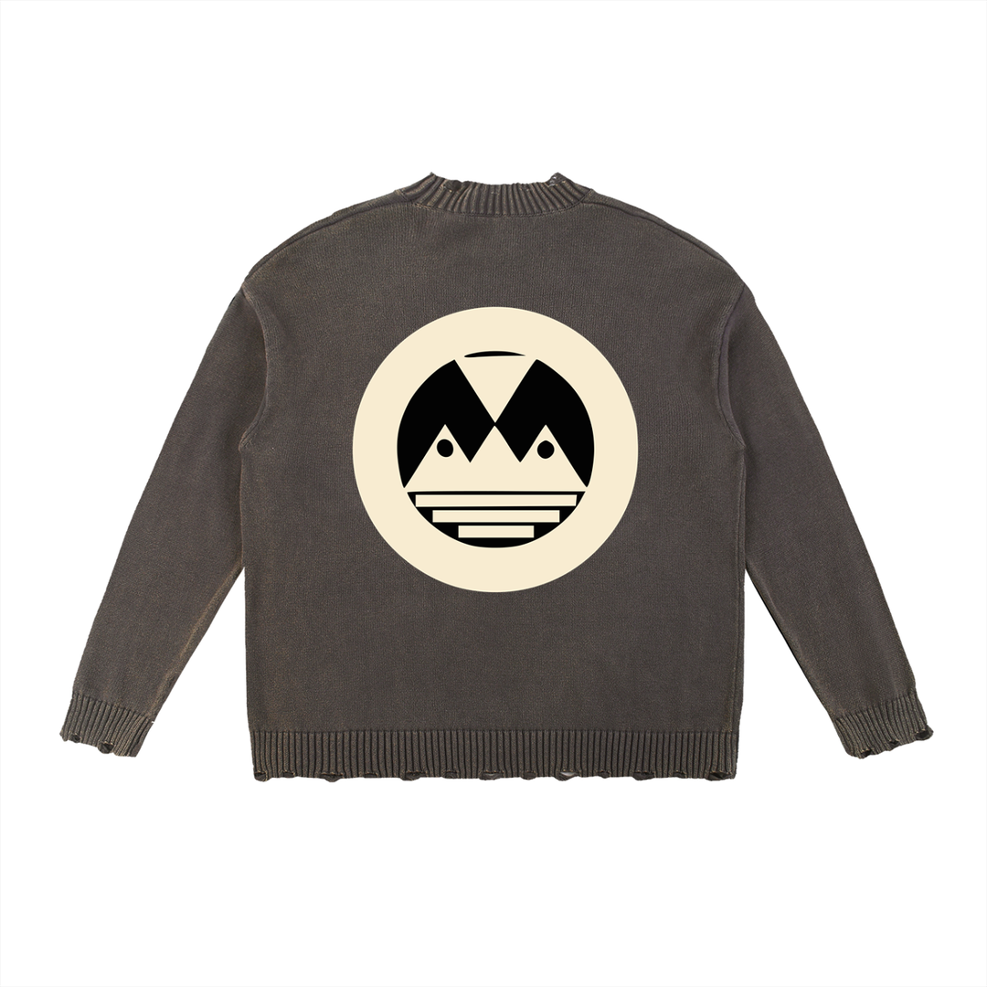 Vintage Washed Hand-Frayed Sweater