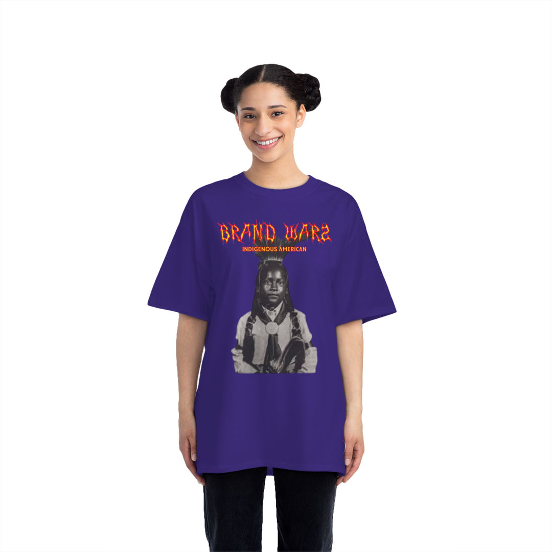 ECELUGICH® INDIGENOUS AMERICAN UNISEX OVERSIZE TEE SHIRT BRAND WARZ