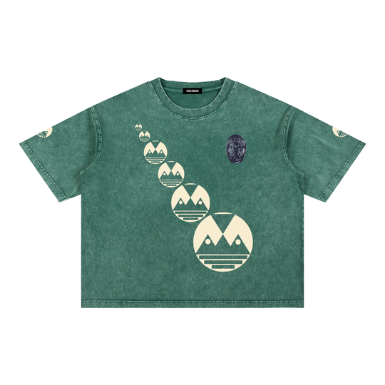 Mineral Wash Boxy Cotton T-Shirt