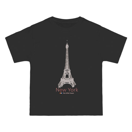 ECELUGICH® NEW YORK / EIFFEL TOWER UNISEX OVERSIZE TEE SHIRT