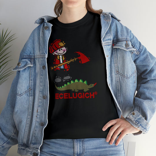 ECELUGICH Unisex Heavy Cotton Tee