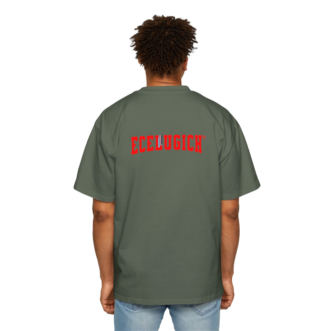 ECELUGICH® Men's Heavy Oversized Tee