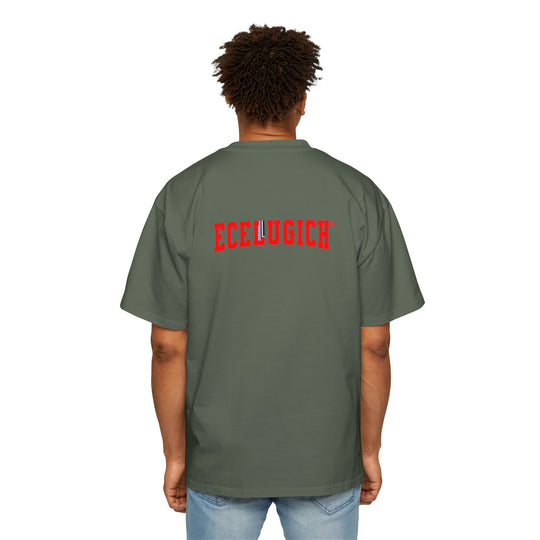 ECELUGICH® Men's Heavy Oversized Tee