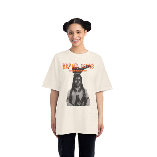 ECELUGICH® INDIGENOUS AMERICAN UNISEX OVERSIZE TEE SHIRT BRAND WARZ