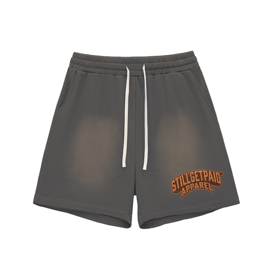 Sun Fade Raw Edge Cotton Penny Shorts