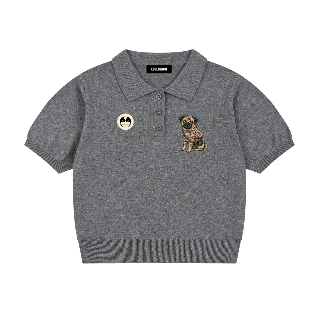 Women’s Knit Cotton Polo Shirt