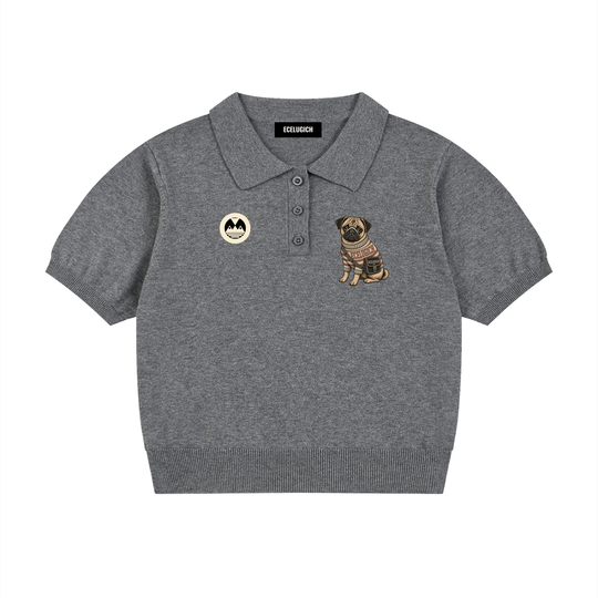 Women’s Knit Cotton Polo Shirt