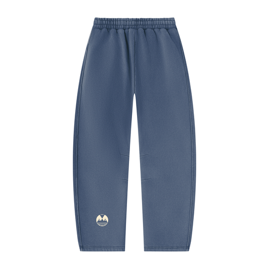 Unisex Vintage Wash Barrel Leg Fleece Sweatpants