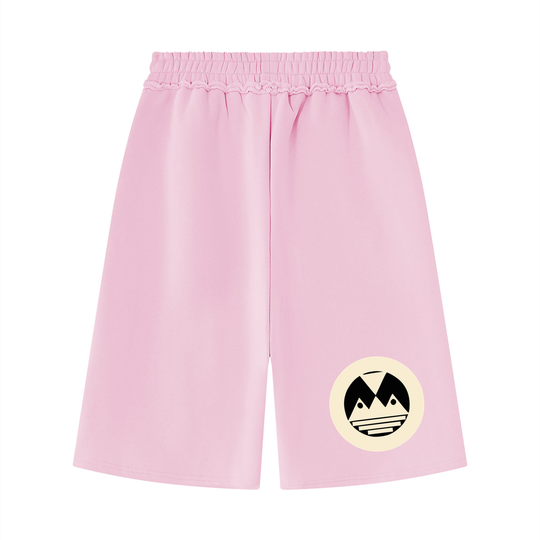 Unisex Raw Edge Fleece Shorts