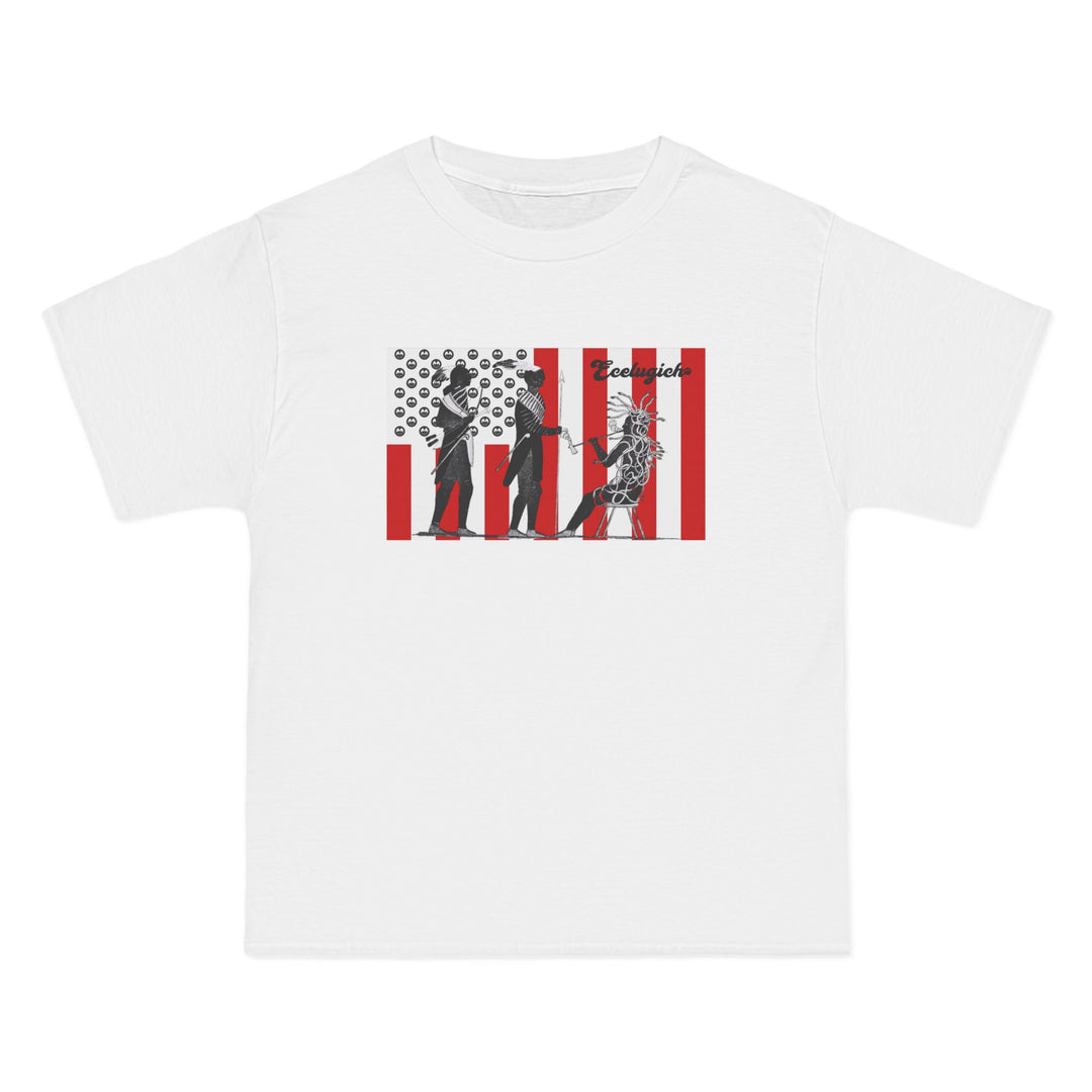 ECELUGICH® UNISEX OVERSIZE PEACE FLAG TEE SHIRT