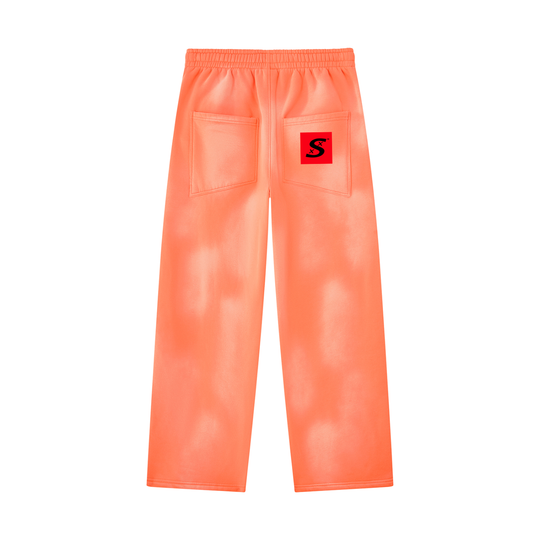 Unisex Sunfade Wide Leg Fleece Sweatpants