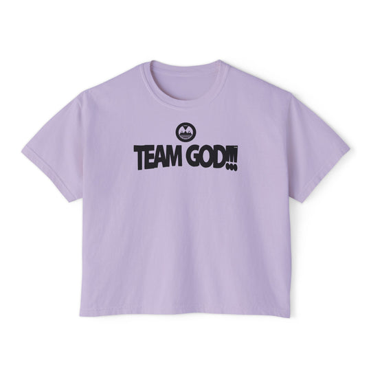 ECELUGICH® TEAM GOD!!! Women's Boxy Tee