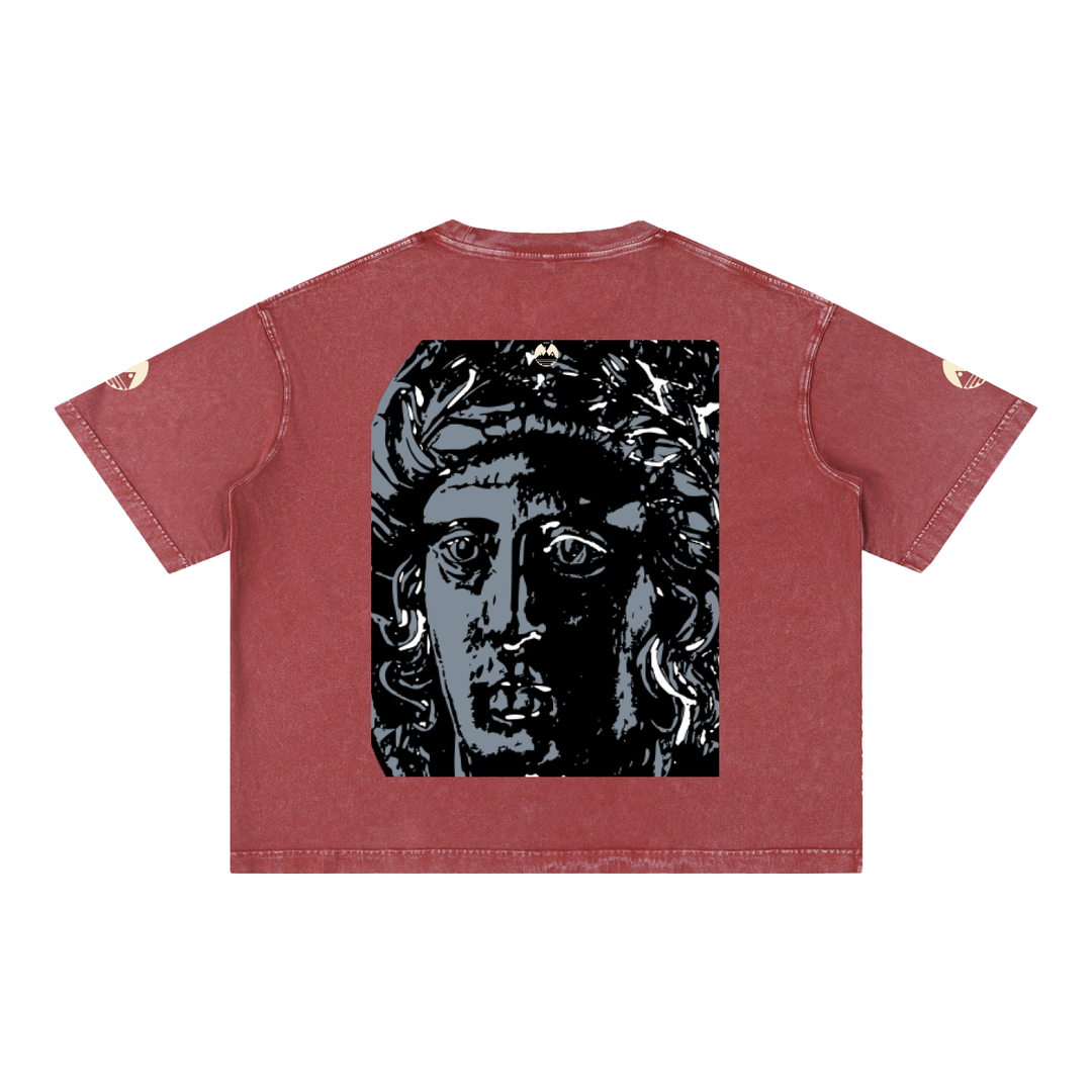 Mineral Wash Boxy Cotton T-Shirt